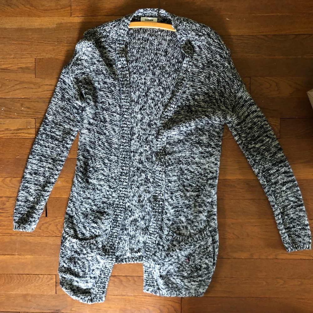 Garage Black and White Cardigan